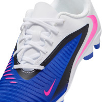 Nike Phantom 6 Club Low Grass/Artificial Grass Football Boots (MG) Kids Blue White Hot Pink
