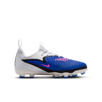 Nike Phantom 6 Academy Low Grass/Artificial Grass Football Boots (MG) Kids Blue White Hot Pink