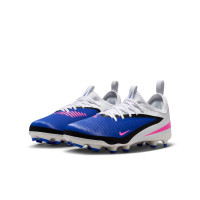 Nike Phantom 6 Academy Low Grass/Artificial Grass Football Boots (MG) Kids Blue White Hot Pink