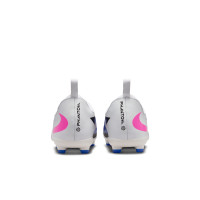 Nike Phantom 6 Academy Low Grass/Artificial Grass Football Boots (MG) Kids Blue White Hot Pink