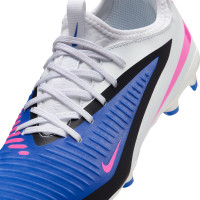 Nike Phantom 6 Academy Low Grass/Artificial Grass Football Boots (MG) Kids Blue White Hot Pink