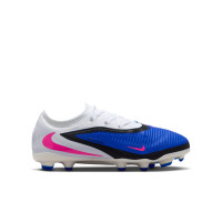 Nike Phantom 6 Pro Low Grass/Artificial Grass Football Boots (MG) Kids Blue White Hot Pink