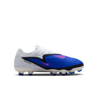 Nike Phantom 6 Pro Low Grass/Artificial Grass Football Boots (MG) Kids Blue White Hot Pink