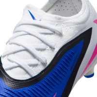 Nike Phantom 6 Pro Low Grass/Artificial Grass Football Boots (MG) Kids Blue White Hot Pink
