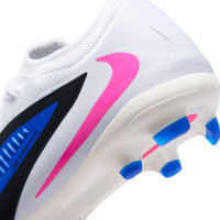 Nike Phantom 6 Pro Low Grass/Artificial Grass Football Boots (MG) Kids Blue White Hot Pink