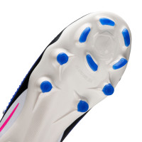 Nike Phantom 6 Pro Low Grass/Artificial Grass Football Boots (MG) Kids Blue White Hot Pink