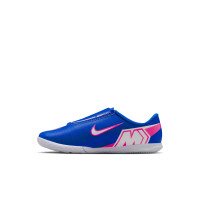 Nike Mercurial Club Vapor 16 Velcro Indoor Football Boots (IN) Toddlers Blue White Hot Pink