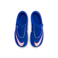 Nike Mercurial Club Vapor 16 Velcro Indoor Football Boots (IN) Toddlers Blue White Hot Pink