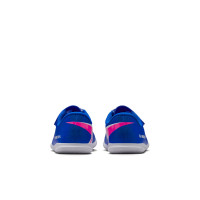 Nike Mercurial Club Vapor 16 Velcro Indoor Football Boots (IN) Toddlers Blue White Hot Pink