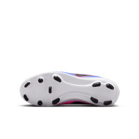 Nike Tiempo Club Maestro Grass/Artificial Grass Football Boots (MG) Kids White Blue Hot Pink