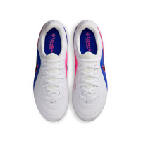 Nike Tiempo Academy Maestro Grass/Artificial Grass Football Boots (MG) Kids White Blue Hot Pink