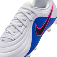 Nike Tiempo Academy Maestro Grass/Artificial Grass Football Boots (MG) Kids White Blue Hot Pink