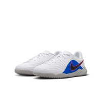 Nike Tiempo Club Maestro Indoor Football Shoes (IN) Kids White Blue Hot Pink