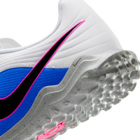 Nike Tiempo Club Maestro Indoor Football Shoes (IN) Kids White Blue Hot Pink