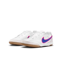 Nike Tiempo Streetgato Kids Street Football Boots White Blue Hot Pink