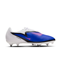Nike Phantom 6 Academy Low Iron Stud Football Boots (SG) Anti-Clog Blue White Hot Pink