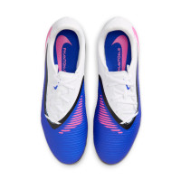 Nike Phantom 6 Academy Low Iron Stud Football Boots (SG) Anti-Clog Blue White Hot Pink