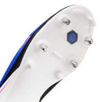 Nike Phantom 6 Academy Low Iron Stud Football Boots (SG) Anti-Clog Blue White Hot Pink