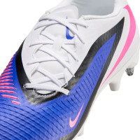 Nike Phantom 6 Academy Low Iron Stud Football Boots (SG) Anti-Clog Blue White Hot Pink