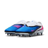 Nike Phantom 6 Elite Low Iron Stud Football Boots (SG) Pro Player Blue White Hot Pink