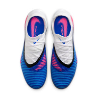 Nike Phantom 6 Elite Low Iron Stud Football Boots (SG) Pro Player Blue White Hot Pink