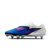 Nike Phantom 6 Elite Low Iron Stud Football Boots (SG) Pro Player Blue White Hot Pink
