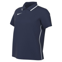 Nike Dri-FIT Park 26 Polo 1/4 Button Women Dark Blue White