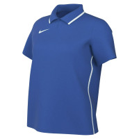 Nike Dri-FIT Park 26 Polo 1/4 Knoop Dames Blauw Wit