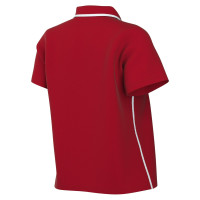 Nike Dri-FIT Park 26 Polo 1/4 Knoop Dames Rood Wit