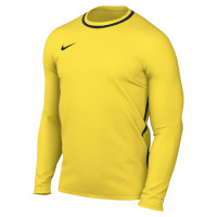 Nike Dri-FIT Park 26 Long Sleeve Training Shirt Yellow Black