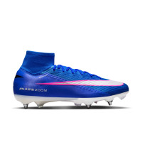 Nike Zoom Mercurial Elite Superfly 10 Iron Stud Football Boots (SG) Pro Player Blue White Hot Pink