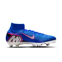 Nike Zoom Mercurial Elite Superfly 10 Iron Stud Football Boots (SG) Pro Player Blue White Hot Pink
