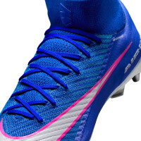 Nike Zoom Mercurial Elite Superfly 10 Iron Stud Football Boots (SG) Pro Player Blue White Hot Pink