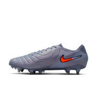 Nike Tiempo Legend Elite 10 Iron Nop Football Boots (SG) Pro Player Light Blue Bright Red Black
