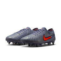 Nike Tiempo Legend Elite 10 Iron Nop Football Boots (SG) Pro Player Light Blue Bright Red Black