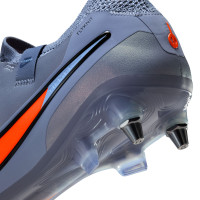 Nike Tiempo Legend Elite 10 Iron Nop Football Boots (SG) Pro Player Light Blue Bright Red Black