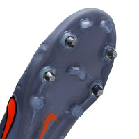 Nike Tiempo Legend Elite 10 Iron Nop Football Boots (SG) Pro Player Light Blue Bright Red Black