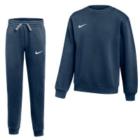 Nike Park 26 Fleece Crew Joggingpak Kids Donkerblauw Wit
