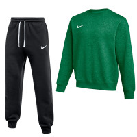 Nike Park 26 Fleece Crew Joggingpak Donkergroen Zwart