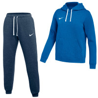 Nike Park 26 Fleece Pullover Hoodie Joggingpak Dames Blauw Wit