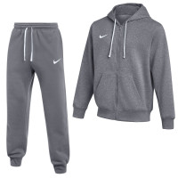 Nike Park 26 Fleece Vest Joggingpak Donkergrijs Wit