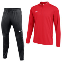 Nike Dri-FIT Park 26 1/4-Zip Tracksuit Red Black