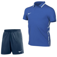 Nike Dri-FIT Park 26 Polo Trainingsset Kids Blauw Donkerblauw