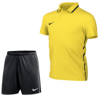 Nike Dri-FIT Park 26 Polo Trainingsset Kids Geel Zwart