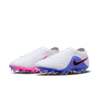 Nike Tiempo Elite Maestro Gras Voetbalschoenenen (FG) Wit Blauw Felroze
