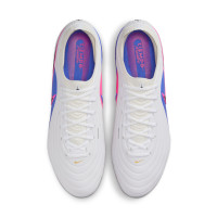 Nike Tiempo Elite Maestro Gras Voetbalschoenenen (FG) Wit Blauw Felroze