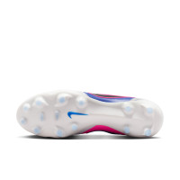 Nike Tiempo Pro Ligera Gras Voetbalschoenen (FG) Wit Blauw Felroze