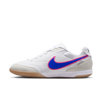 Nike Tiempo Straatvoetbalschoenen Streetgato Wit Blauw Felroze