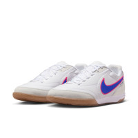 Nike Tiempo Straatvoetbalschoenen Streetgato Wit Blauw Felroze