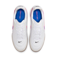 Nike Tiempo Straatvoetbalschoenen Streetgato Wit Blauw Felroze
